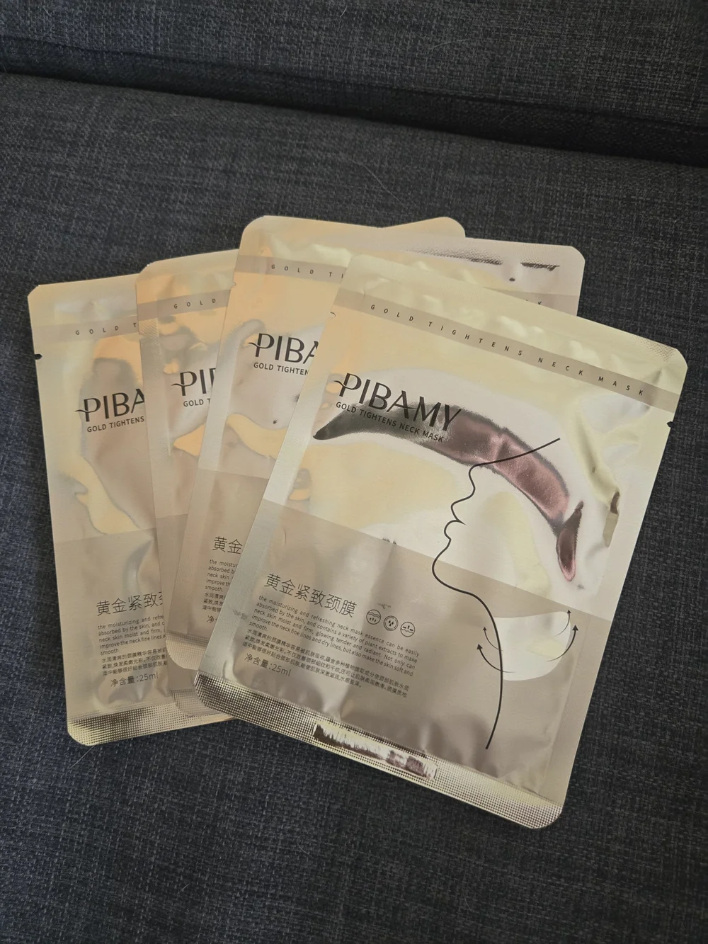 PIBAMY Gold Tightens Neck Mask - Set Of 4